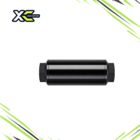 Filtre à carburant en ligne EFI, élément en cellulose 10 microns, aluminium billette anodisé noir, AN8 AN10 pour système de carburant haute performance OEM