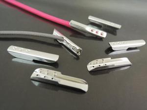 Bạc Kim Loại Gấp Trên Đầu Kẹp Uốn Cho Dây Rút Đàn Hồi Tròn 2.5Mm Để Làm Mặt Nạ - Product Image 4