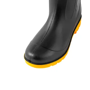 PVC fosco alto rubberboot ao ar livre rainboots impermeável para homens