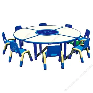 Flower shape with a storage boxes inside children table kids desk