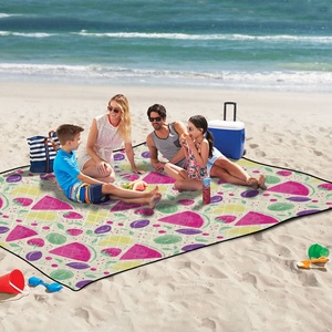 New Arrival Summer Waterproof Portable <b>Picnic</b> <b>Blankets</b> Foldable Hand Bag Custom Camping <b>Blanket</b> for Beach - Product Image 5