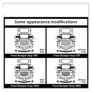 Veidt Convient aux modèles <span class=keywords><strong>CHRYS</strong></span> Chrysler 12-24 300C de l'ancien au nouveau 300S Kit carrosserie complet Ensemble de pare-chocs avant et arrière - Product Image 5
