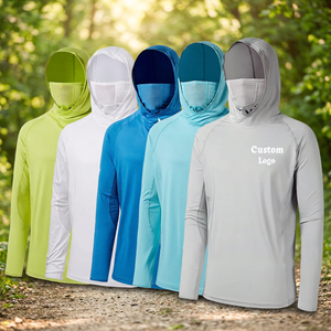Sudadera con Capucha de Protección Solar UPF 50 para Pesca, Ligera, Transpirable, de Secado Rápido, Manga Larga, Camiseta para Exteriores con Protección UV, Top con Capucha para Verano - Product Image 2