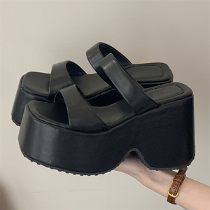 Nouvelles sandales décontractées d'été 2025 à bout ouvert, plateforme haute imperméable, talon compensé de 9 cm, confortables, antidérapantes, respirantes, haute qualité - Product Image 5