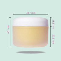 Pots en plastique PP Yu-Xiao avec couvercles à vis pour crèmes cosmétiques pour les yeux et les soins de la peau, finition givrée, 50 g, logo personnalisé