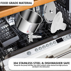 Distributeur d'eau pour chat en acier inoxydable 304, circulation d'eau vive silencieuse, fontaine à filtration continue, distributeur d'eau intelligent pour animaux de compagnie - Product Image 5