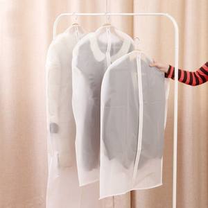 Housse anti-poussière pour vêtements semi-transparente en PEVA, lavable, inodore, avec crochets, pour rangement de chambre, forme rectangulaire, blanc, rose, bleu, à pois - Product Image 5