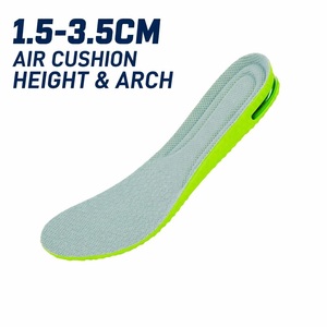 Semelles rehaussantes à coussin d'air 1,5/2,5/3,5 cm, antibactériennes 3A, avec soutien de la voûte plantaire, sensation de marche sur nuage, personnalisables OEM, vente en gros - Product Image 4
