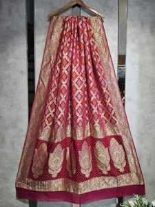 Premium 2.50 Meters Long Pure Georgette Dupatta Elegant Sheen Softness with Intricate <b>Detailing</b> for Indian & Pakistani Clothing - Product Image 4