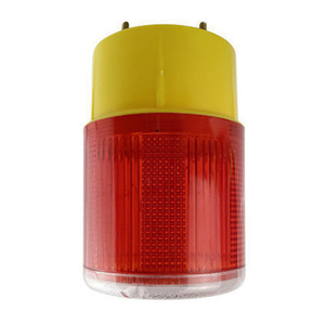 Feu de signalisation LED rouge clignotant, lumière stroboscopique IP65, montage au sol, plastique, 3,7 V, alimenté par énergie solaire, lumière de sécurité routière - Product Image 2
