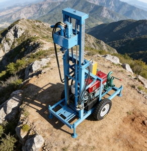 Machine de forage de puits d'eau alimentée par un moteur diesel de 22 CV, profondeur de forage de 150 à <span class=keywords><strong>200</strong></span> m, équipement de forage portable à <span class=keywords><strong>vendre</strong></span> - Product Image 1