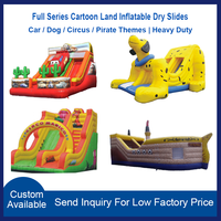 Toboggan gonflable coloré mini jungle en PVC épais, directement de l'usine, idéal pour les activités d'église, d'école et de carnaval pour enfants