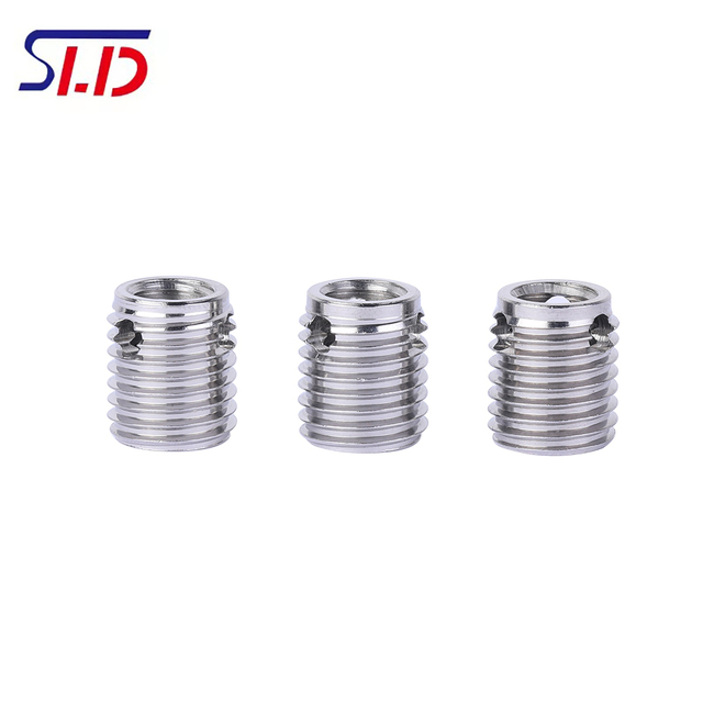 M3 M4 M5 M6 M8 M10 Thread Insert Self Tapping with Cutting Bores Install 308Type Screw Low Strength for Automotive Repairs