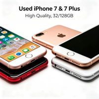 iPhone 7 7Plus Usado Original, Desbloqueado de Fábrica, 32GB 128GB, Color Completo, Alta Calidad, Precio Económico