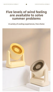 2025 חדש הגיע חם מכירה 5 צעדים מהירות רוח חזקה להתאים אישית את המאוורר שולחן מיני נייד - Product Image 4