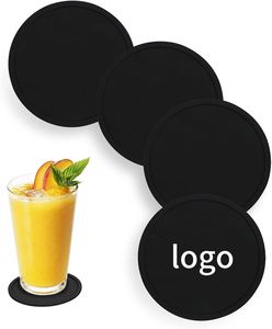 Sous-verres ronds en silicone de 10 cm, personnalisables, résistants à la chaleur, pour tasses et boissons, tapis antidérapants pour mugs à café – Vente chaude - Product Image 1