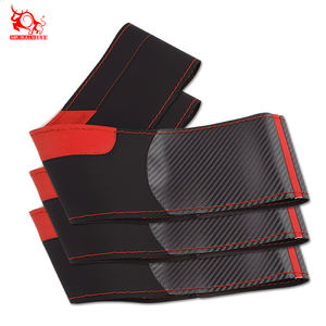 Cubierta de <span class=keywords><strong>volante</strong></span> de fibra de carbono mate cubierta de <span class=keywords><strong>volante</strong></span> de coche cosida a mano universal diseñador para Ford para Mazda - Product Image 5