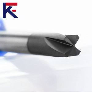 Kf tungsten carbide chamfering CNC công cụ 4 Flutes chamfer phay Cutter chamfered End Mill với lớp phủ kim cương - Product Image 2