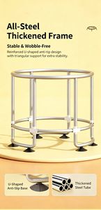 <span class=keywords><strong>360</strong></span> °   <span class=keywords><strong>Trampoline</strong></span> pour enfants avec structure de sécurité, rembourrage en mousse intégral et <span class=keywords><strong>filet</strong></span> haute élasticité pour un plaisir de sautage sûr à l'intérieur comme à l'extérieur - Product Image 6