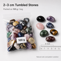 Piedras Naturales Pulimentadas Surtidas de 2-3cm, Paquete de 100g para Decoración y Regalo