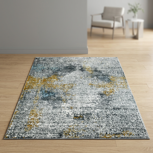 Tapis Kilim en laine/soie tufté à la main, motif géométrique, pelucheux, extra épais, lavable, antidérapant, pour chambre d'enfant - Product Image 1