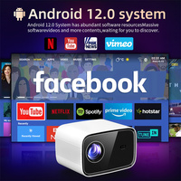 Projecteur de cinéma maison T200 FULL HD 1080P, système Android 12.0, logiciels abondants, projecteur intelligent
