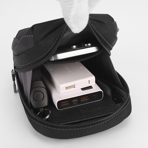 Borsa a Tracolla Casual da <span class=keywords><strong>Uomo</strong></span>, Borsa Messenger per Affari, Borsa Vintage per Telefono per Tutte le Stagioni con Chiusura a Cerniera in Nylon Impermeabile - Product Image 5