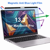 Protection d'écran magnétique anti-lumière bleue pour MacBook Pro 13,3 pouces, film HD transparent à clipser, filtre de protection des yeux, livraison directe d'usine