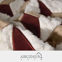 AIBUZHIJIA motif géométrique Applique broderie housse de coussin décoratif maison canapé luxe moderne taies d'oreiller