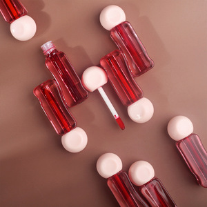 Warna Jelly buah kustom Vegan <span class=keywords><strong>Lipgloss</strong></span> tahan air Rebranding kilap bibir Label pribadi grosir lipstik mata 3 in 1 Pewarna Bibir