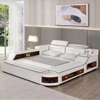 Lit plateforme rembourré de haute qualité au design moderne et élégant, lit multifonctionnel pour la chambre à coucher, vente chaude
