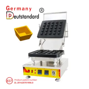 Германия, Deutstandard, NP-837 квадратная 39/29 мм, машина для изготовления кубических чашек для пирога с 25 отверстиями, машина для изготовления пирога для яиц