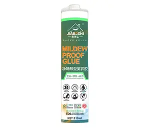 100% acetic Silicone sealant grey nhiệt độ cao 310ml Nhựa hữu cơ trong suốt Silicone GP Silicone 12 tháng caulking đại lý