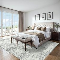 Tapis épais de qualité supérieure, fabriqué à la machine, lavable, antidérapant, pour hôtel, villa, salon, chambre à coucher