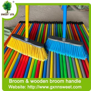 Balai long en bois du fabricant Sweet avec tête de balai en PET à manche <span class=keywords><strong>fantaisie</strong></span> pour articles ménagers et vadrouille à usage domestique - Product Image 5