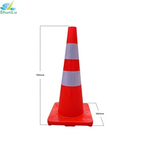 Cône de signalisation routière mini en PVC de 28 pouces, 700 cônes de signalisation routière, produit d'alerte routière - Product Image 2