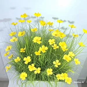 Ampoule décorative artificielle de plante de fleur d'<span class=keywords><strong>automne</strong></span> de Gesang faite à la main pour le bureau à domicile - Product Image 1