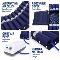 Matelas double gonflable médical anti-escarres de haute qualité en PVC, couleur personnalisable, coussin d'air pour lit d'hôpital