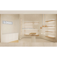 JJH Full-Shop Design Vitrine de sacs à main pour femmes Présentoir de sacs à main de luxe Marques célèbres Rangement de meubles Étagère en bois