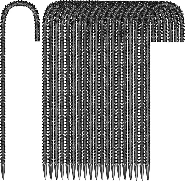 Garden Ground Stakes Galvanized Steel J Shape Hook Rebar Stakes - Heavy Duty Ground Anchors for Tents Tents Position Stakes Kits