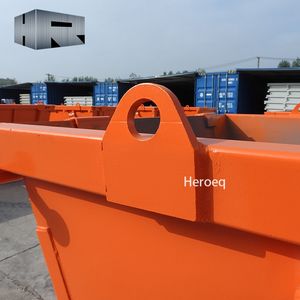 Poubelles renforcées en métal Skip Merrell Poubelles de <span class=keywords><strong>recyclage</strong></span> en <span class=keywords><strong>verre</strong></span> Boîte à ordures en acier de 6 verges cubes Poubelles personnalisées avec porte - Product Image 6