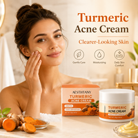 Crème Visage Bio OEM en Gros à la Vitamine C et au Curcuma Éclaircissante Anti-Acné Anti-Âge Anti-Taches Brunes Végane