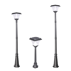 New Trend LED Solar Garden Waterproof Lights Outside Lamp 1M Pole Landscape Lights for Street Garden Light