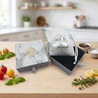 Logo personnalisé de qualité Supérieure cadeau tiroir pour meuble à case avec marbre