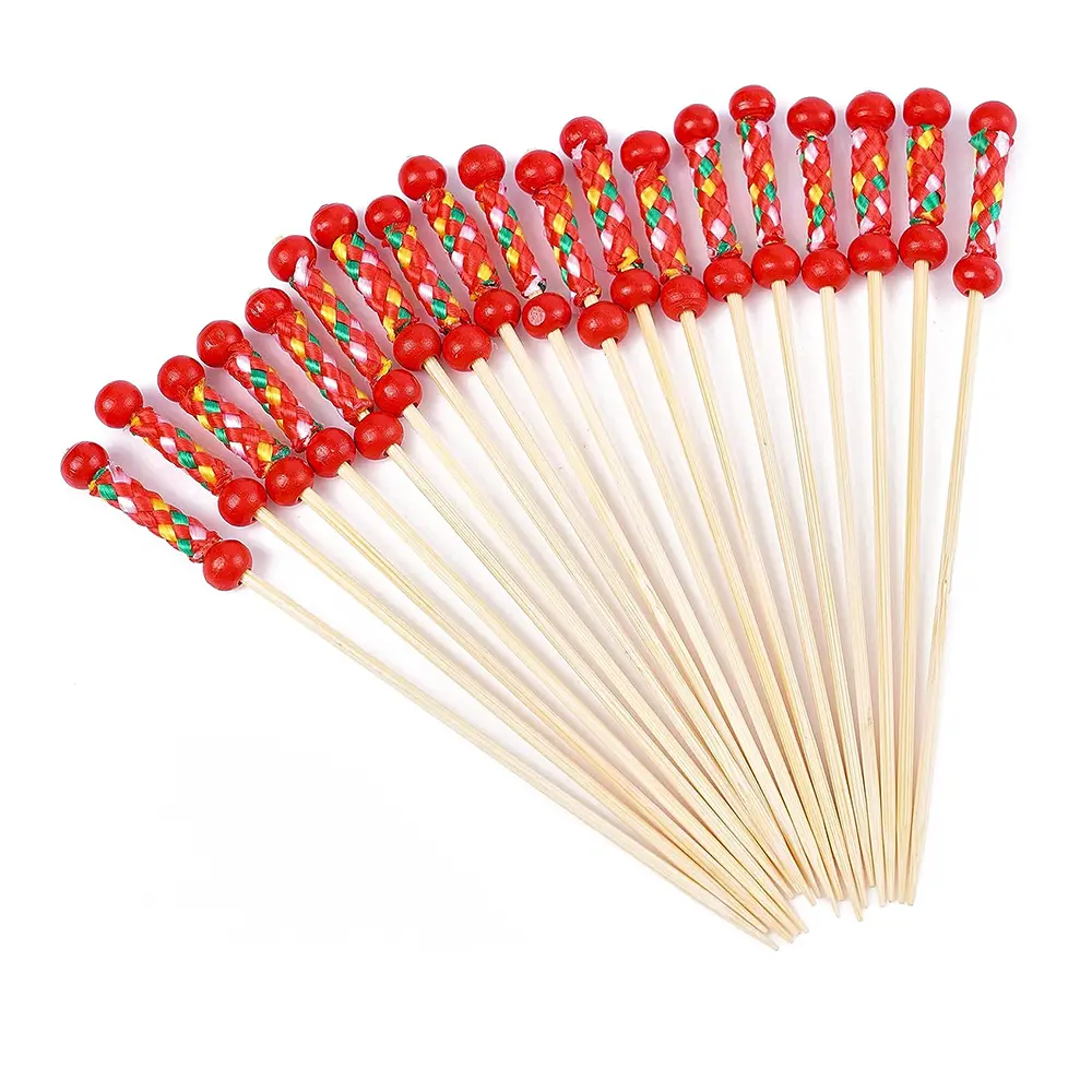 Bamboo Wooden 100PCS BBQ Grill Shish Kabob Skewers Natural Sticks for Barbecue