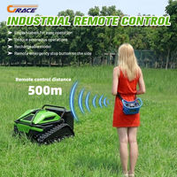Tondeuse à gazon professionnelle industrielle télécommandée, moteur à essence, mini-tondeuse robotisée autopropulsée avec poignée télescopique