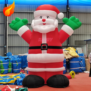 Modè<span class=keywords><strong>le</strong></span> géant gonflable de bonhomme de neige et de <span class=keywords><strong>Père</strong></span> Noël pour publicité extérieure commerciale de haute qualité, idéal pour les fêtes de Noël - Product Image 2