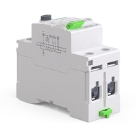 Disjoncteur différentiel RCCB RCD pour borne de recharge de véhicule électrique DC, 2P 63A 30mA Type B 10KA, montage sur rail DIN, protection contre les fuites à la terre TONGOU