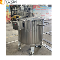 Réservoir de mélange de liquides en acier inoxydable à double enveloppe Cuve de fermentation à vendre