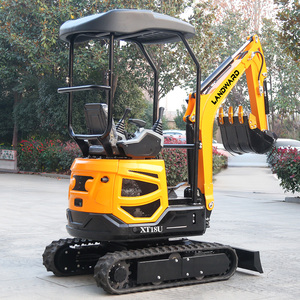 Mini-excavatrice chinoise de 1,8 tonne avec cabine, excavatrice sur chenilles, fonctionnement hydraulique stable, Xt18u, petite machine, livraison gratuite, prix bas - Product Image 2